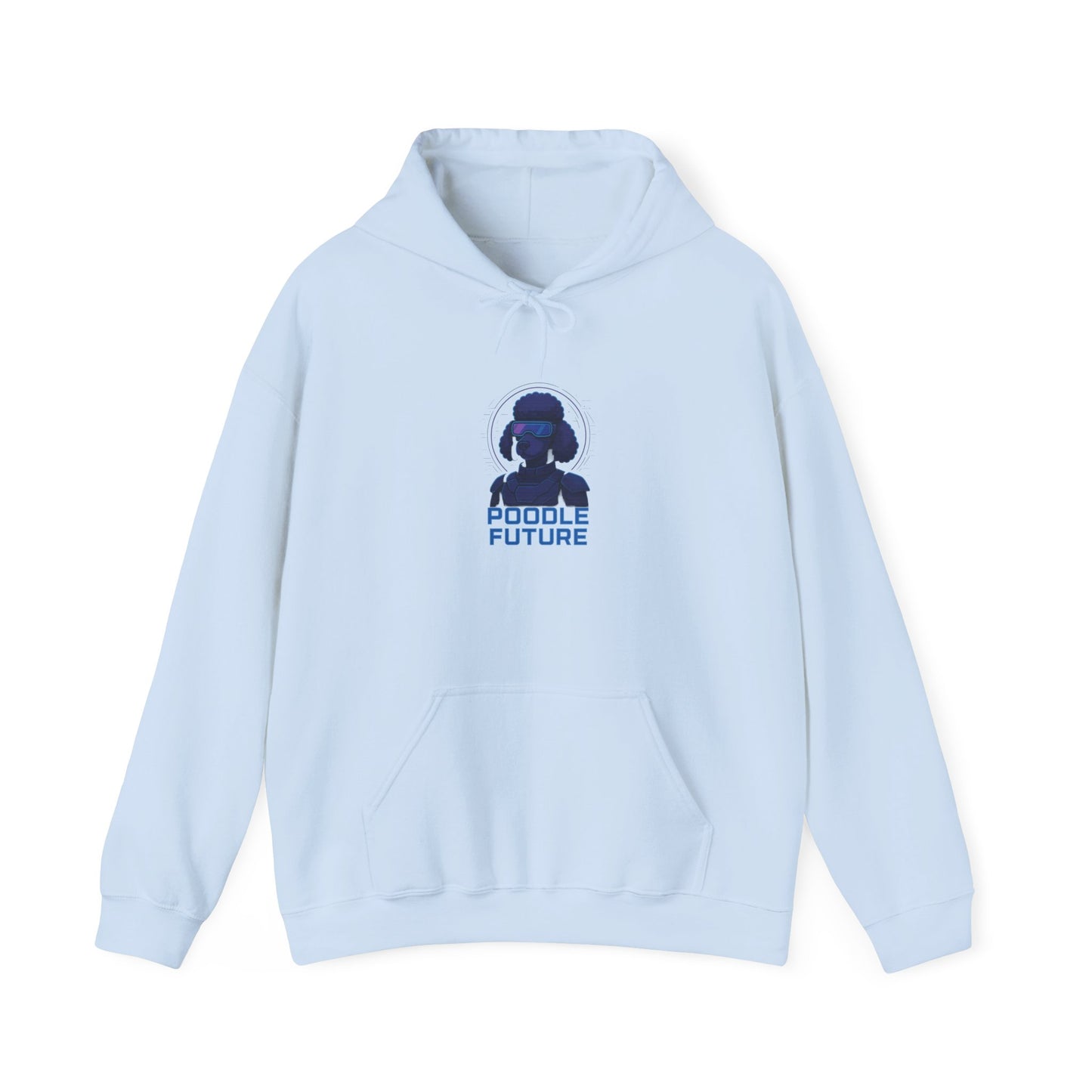 Unisex Heavy Blend™ Hoodie with 'Double Future' Design, Cozy Streetwear, Gift for Tech Lovers, Trendy Apparel, Casual Wear, Unisex Fashion