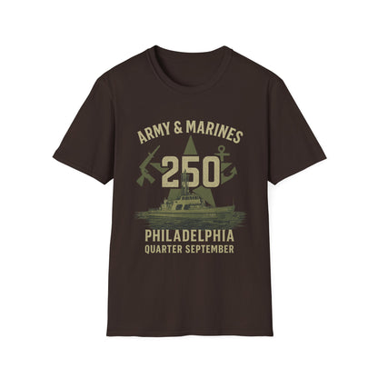 Army & Marines 250 Philadelphia Navy Tribute Tee