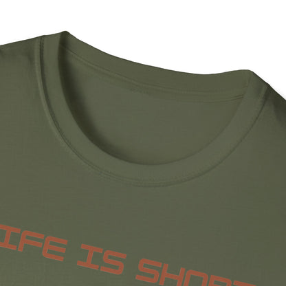 Life is Short: Get a Dog Unisex T-Shirt, Cute Dog Lover Gift, Animal Rescue Tee, Pet Adoption Shirt, Dog Themed Clothing