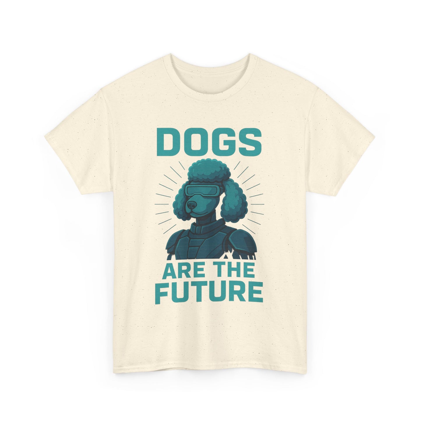 Dogs Are the Future Unisex Heavy Cotton Tee | Pet Lover Gift, Dog Themed T-Shirt, Animal Lover Apparel, Casual Outfit, Unique Gift Idea