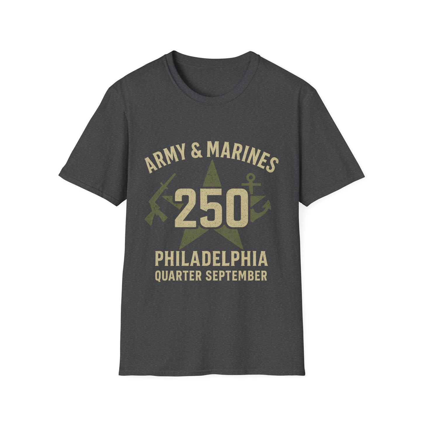 Army & Marines Commemorative T-Shirt, Unisex Tee for Veterans, Casual Wear, Military Pride, September Celebration