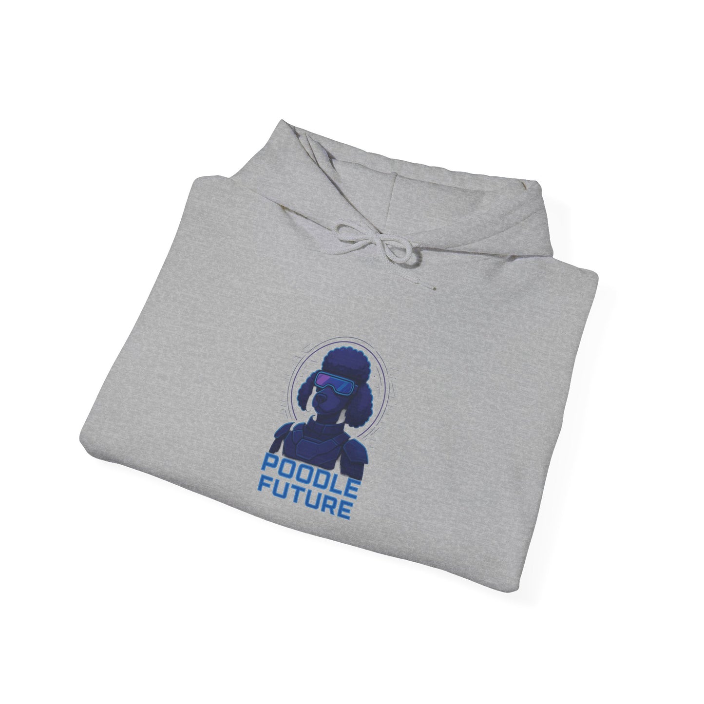 Unisex Heavy Blend™ Hoodie with 'Double Future' Design, Cozy Streetwear, Gift for Tech Lovers, Trendy Apparel, Casual Wear, Unisex Fashion