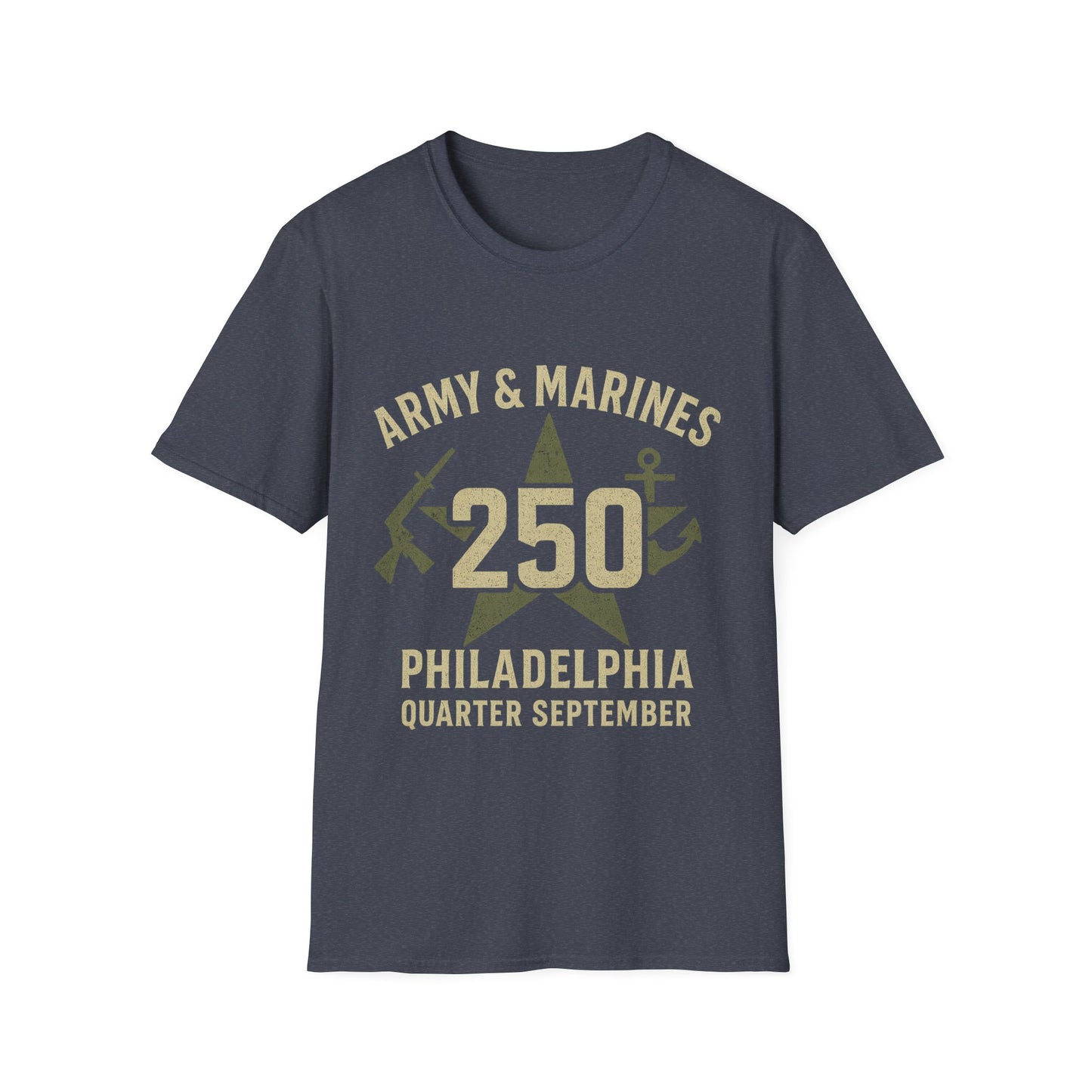 Army & Marines Commemorative T-Shirt, Unisex Tee for Veterans, Casual Wear, Military Pride, September Celebration