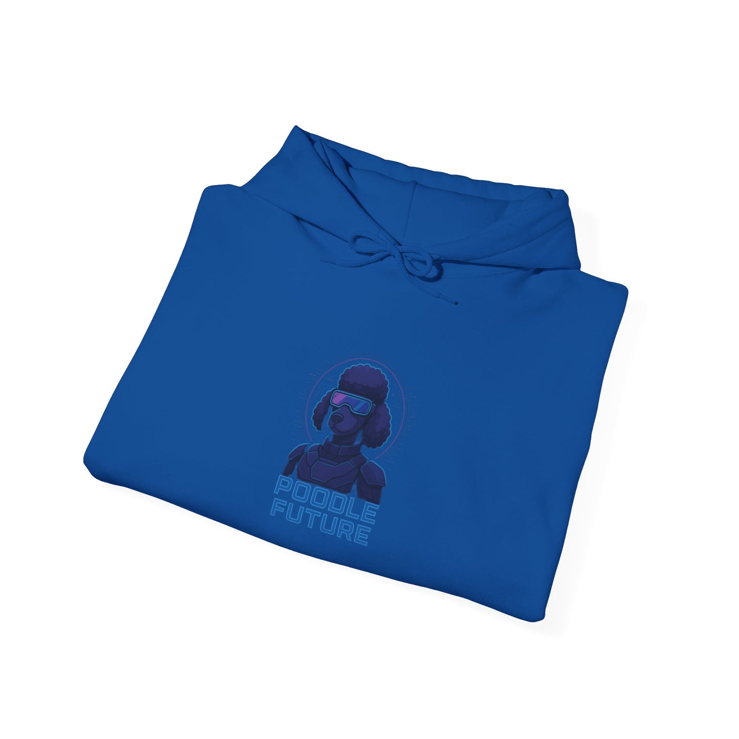 Unisex Heavy Blend™ Hoodie with 'Double Future' Design, Cozy Streetwear, Gift for Tech Lovers, Trendy Apparel, Casual Wear, Unisex Fashion