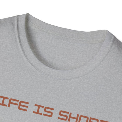 Life is Short: Get a Dog Unisex T-Shirt, Cute Dog Lover Gift, Animal Rescue Tee, Pet Adoption Shirt, Dog Themed Clothing