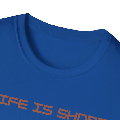 Life is Short: Get a Dog Unisex T-Shirt, Cute Dog Lover Gift, Animal Rescue Tee, Pet Adoption Shirt, Dog Themed Clothing