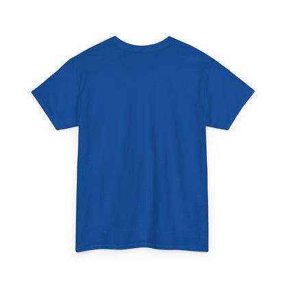 Blue Pup Unisex Heavy Cotton Tee, Dog Lover Gift, Pet Art T-Shirt, Casual Streetwear, Animal Lover Apparel