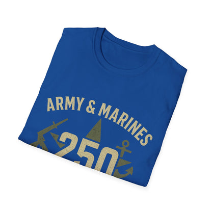 Army & Marines Commemorative T-Shirt, Unisex Tee for Veterans, Casual Wear, Military Pride, September Celebration