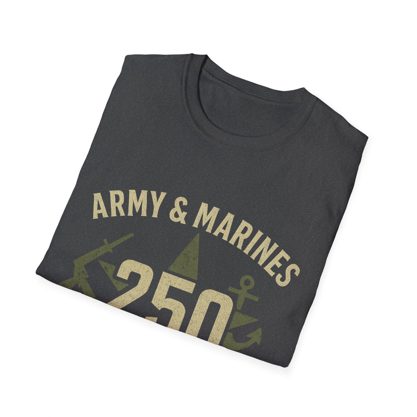 Army & Marines Commemorative T-Shirt, Unisex Tee for Veterans, Casual Wear, Military Pride, September Celebration