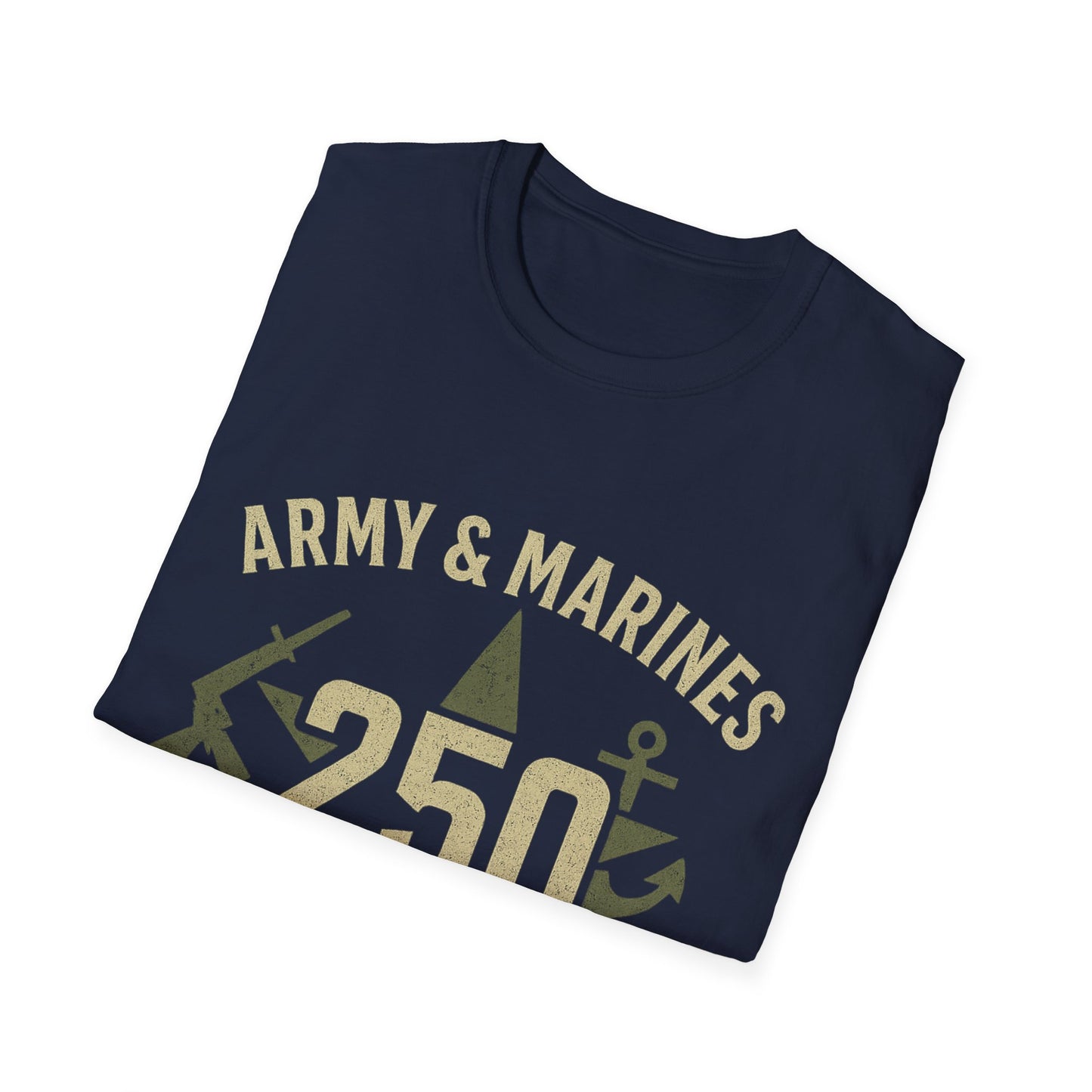 Army & Marines Commemorative T-Shirt, Unisex Tee for Veterans, Casual Wear, Military Pride, September Celebration