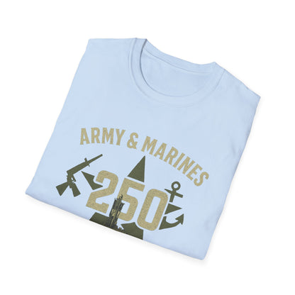 Army & Marines 250 Philadelphia Navy Tribute Tee