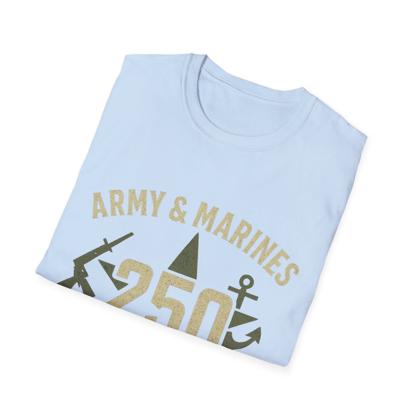 Army & Marines Commemorative T-Shirt, Unisex Tee for Veterans, Casual Wear, Military Pride, September Celebration