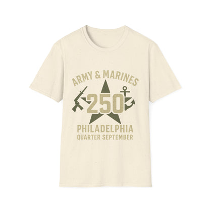 Army & Marines Commemorative T-Shirt, Unisex Tee for Veterans, Casual Wear, Military Pride, September Celebration