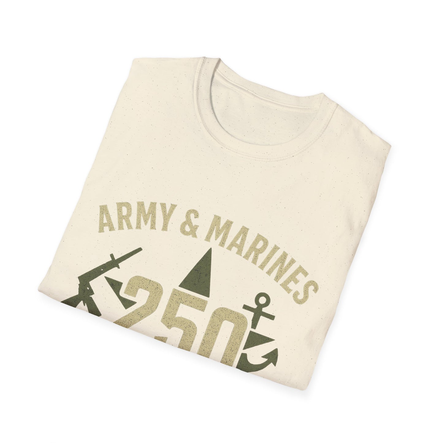 Army & Marines Commemorative T-Shirt, Unisex Tee for Veterans, Casual Wear, Military Pride, September Celebration