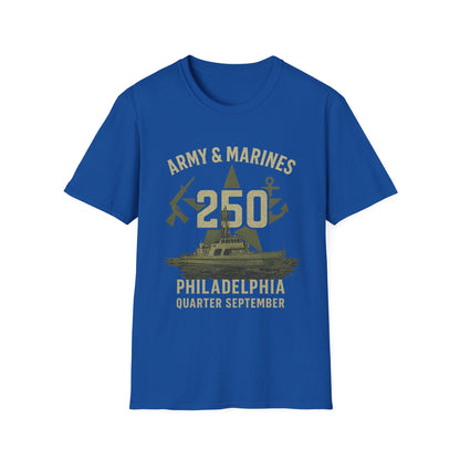 Army & Marines 250 Philadelphia Navy Tribute Tee