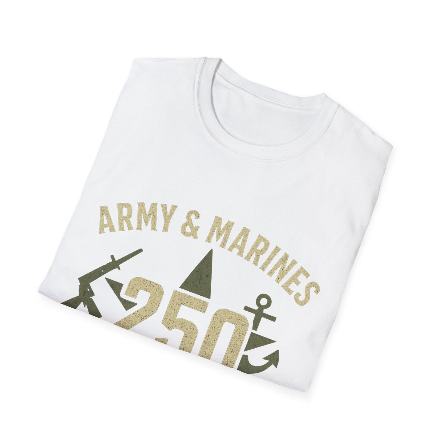Army & Marines Commemorative T-Shirt, Unisex Tee for Veterans, Casual Wear, Military Pride, September Celebration