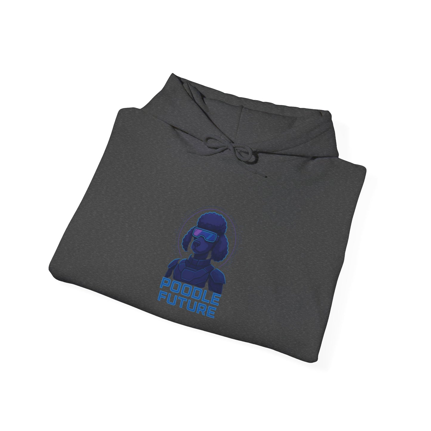 Unisex Heavy Blend™ Hoodie with 'Double Future' Design, Cozy Streetwear, Gift for Tech Lovers, Trendy Apparel, Casual Wear, Unisex Fashion