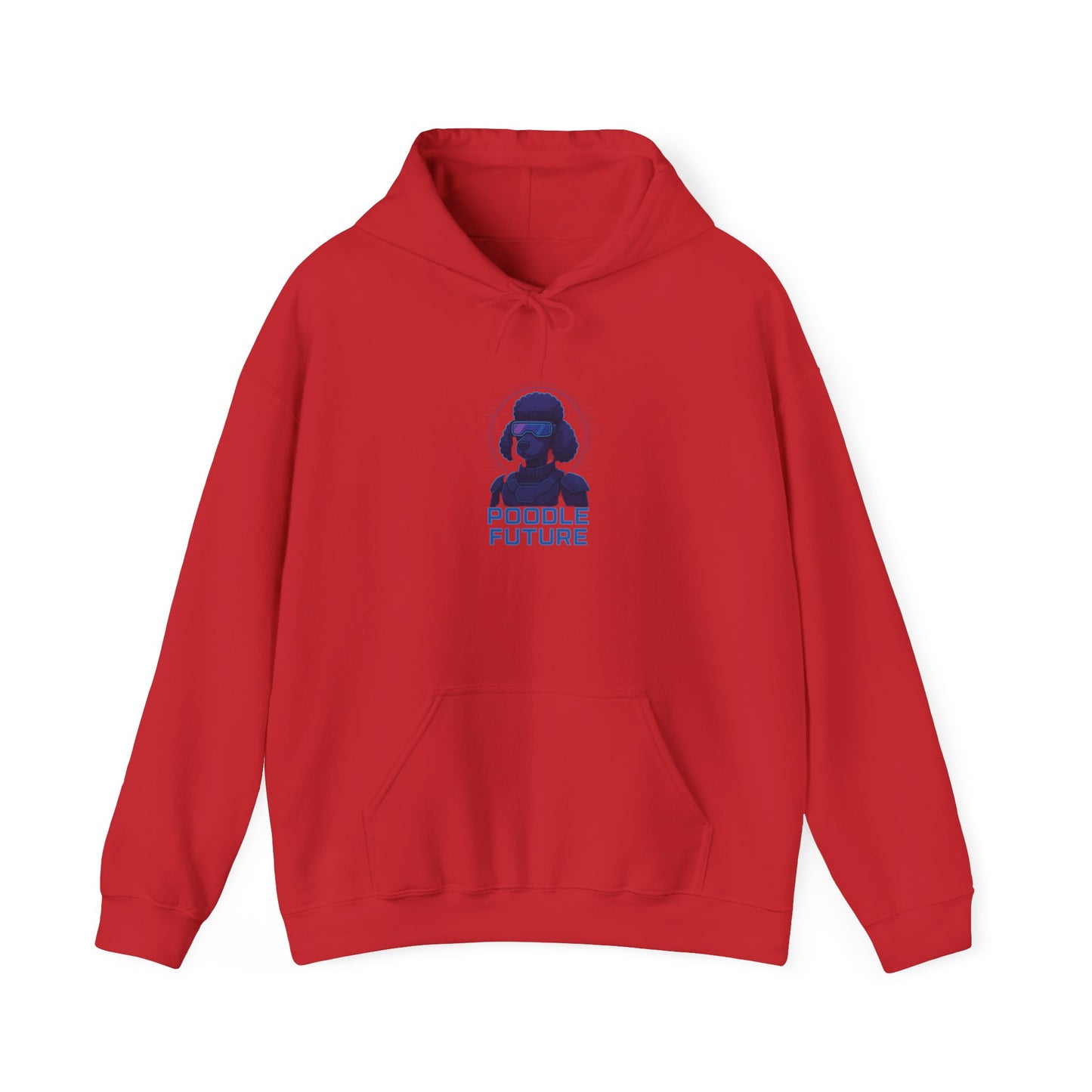 Unisex Heavy Blend™ Hoodie with 'Double Future' Design, Cozy Streetwear, Gift for Tech Lovers, Trendy Apparel, Casual Wear, Unisex Fashion